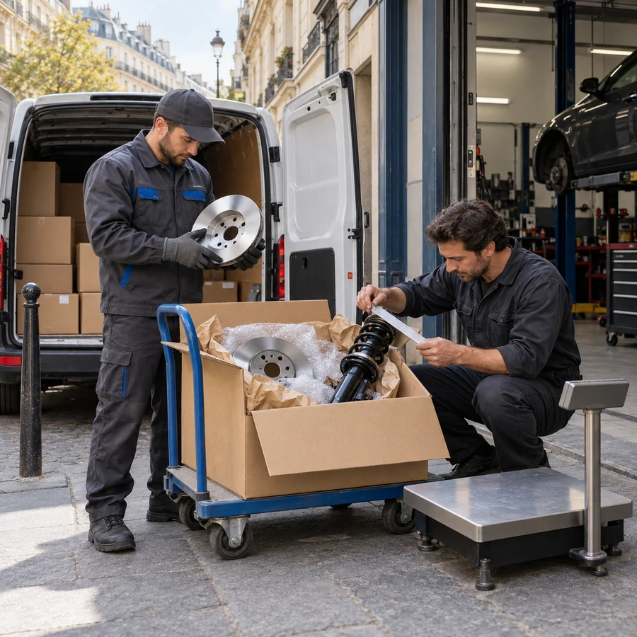 Livreur à moto NAEST